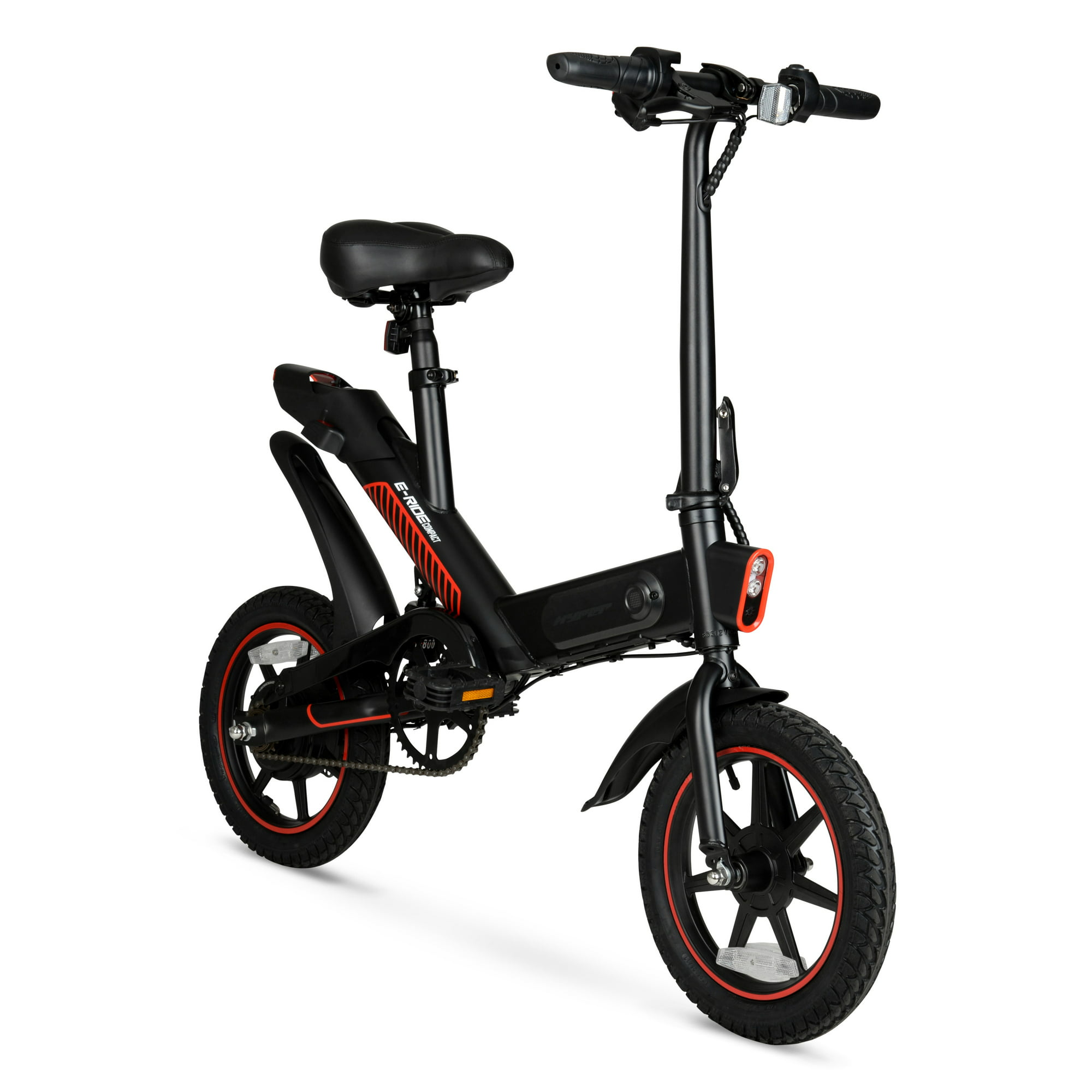 Hyper Bicycles 14″ 36V 350W Foldable Compact Electric Bike with Throttle