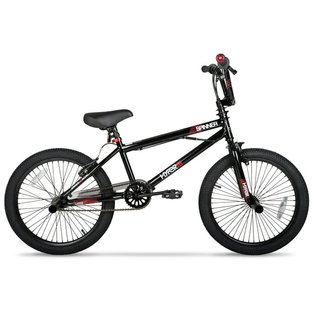 Hyper Bicycles 20" Boy's Spinner BMX Bike for Kids, Black,