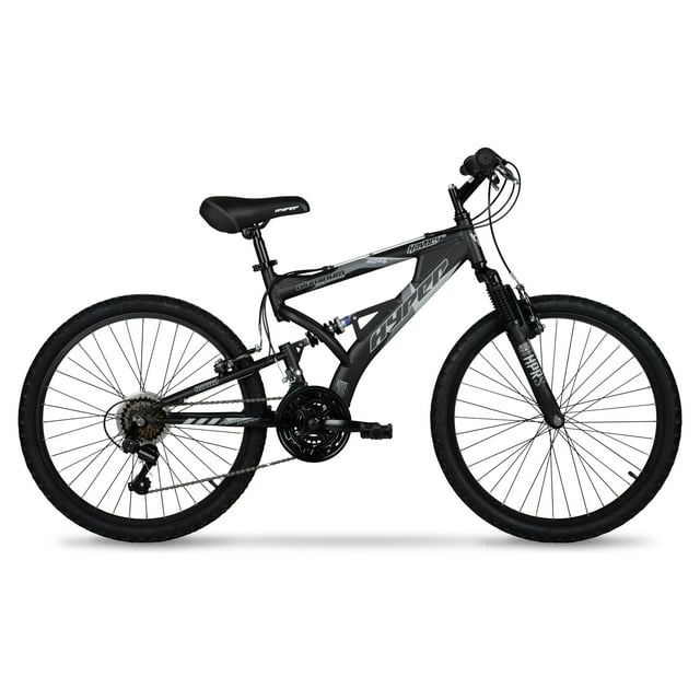 Hyper Bicycles 24" Boy's Havoc Mountain Bike, Black, Recommended Ages group 10 to 14 Years Old
