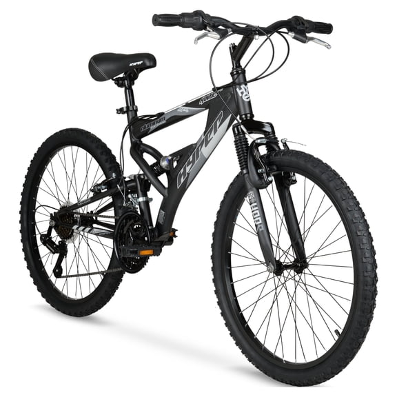 Open Box Hyper Bicycles 24" Havoc Mountain Bike, Children Ages 10-14, Black