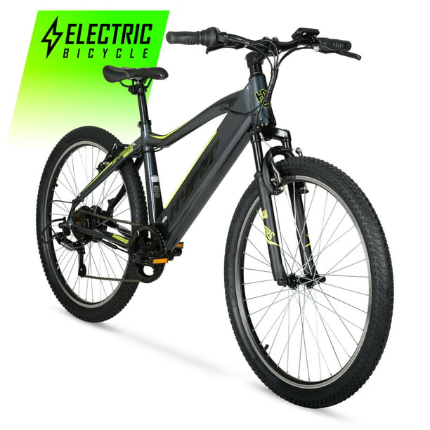 Hyper Bicycles 26″ 36V 6 Speed 250W Electric Mountain Bike with Pedal-Assist