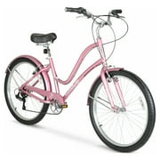 Hyper Bicycles 26" Womens Commute Comfort Bike, Adult Ages 13+, Rose Gold
