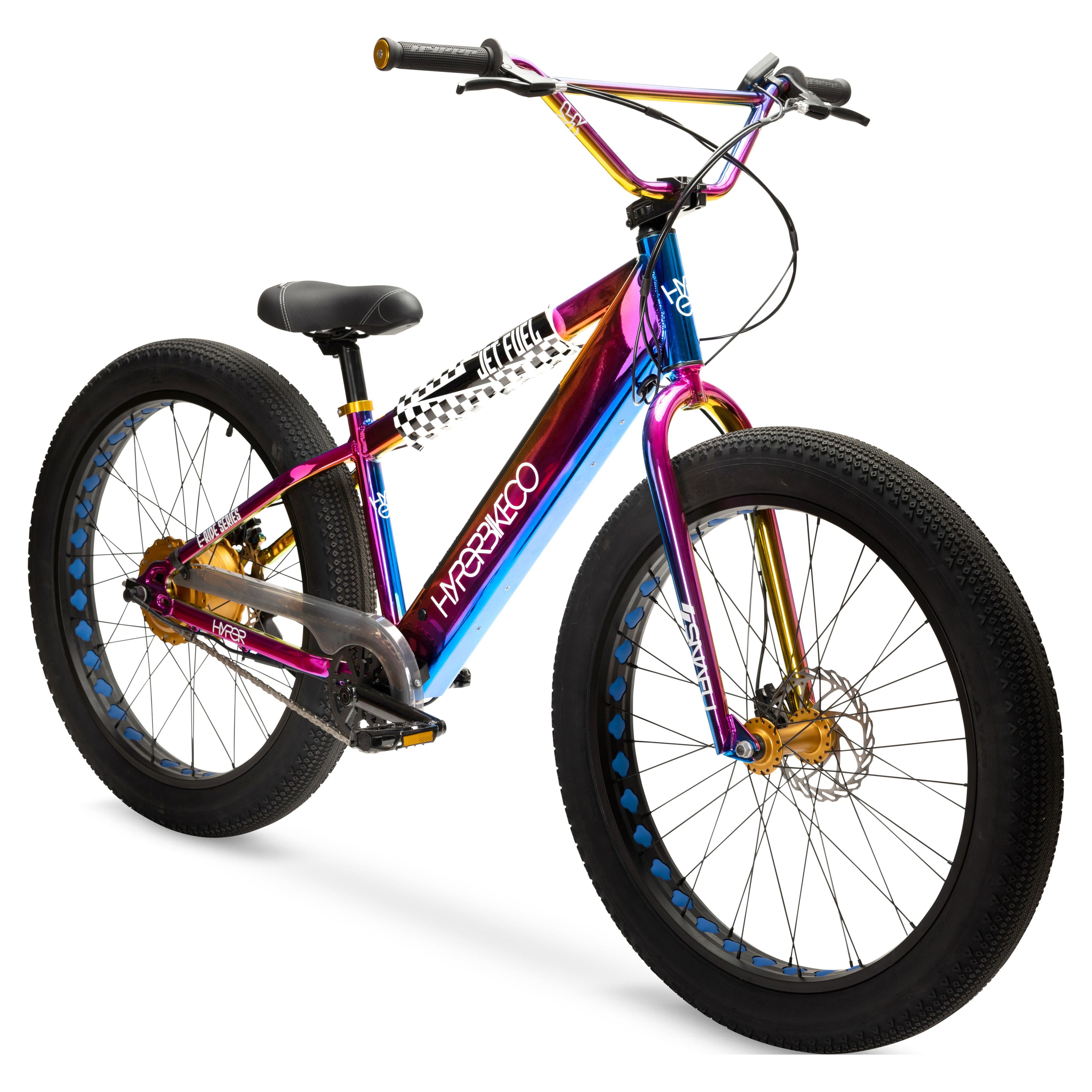 Hyper 26 36V Electric BMX Bike Jet Fuel Pedal Assist Motor 250W Wide Tires for Adults Walmart