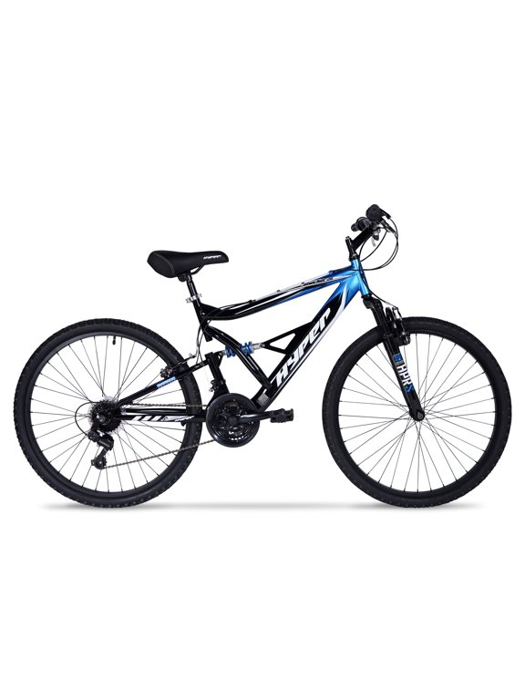 26" Shocker Mountain Bike, Adult Ages 14+, Black/Blue