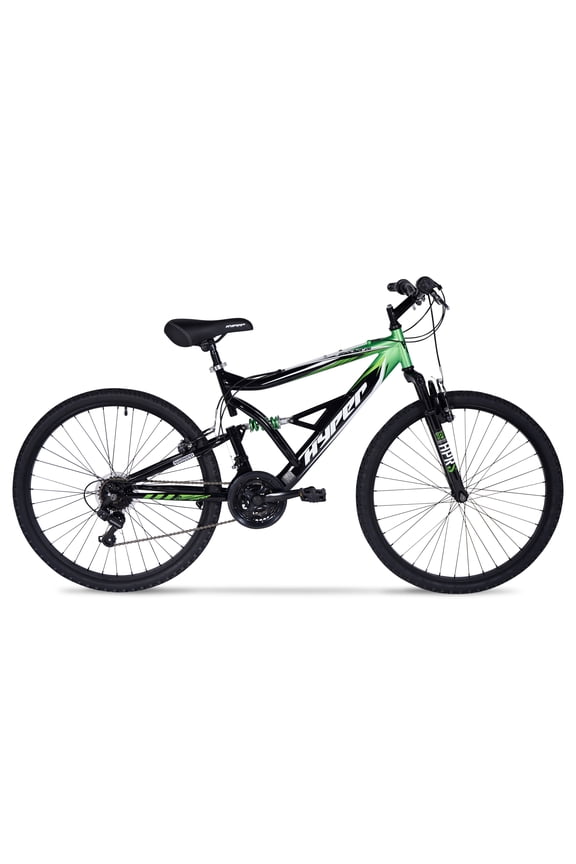 Men's 26" Shocker Mountain Bike, Black/Green