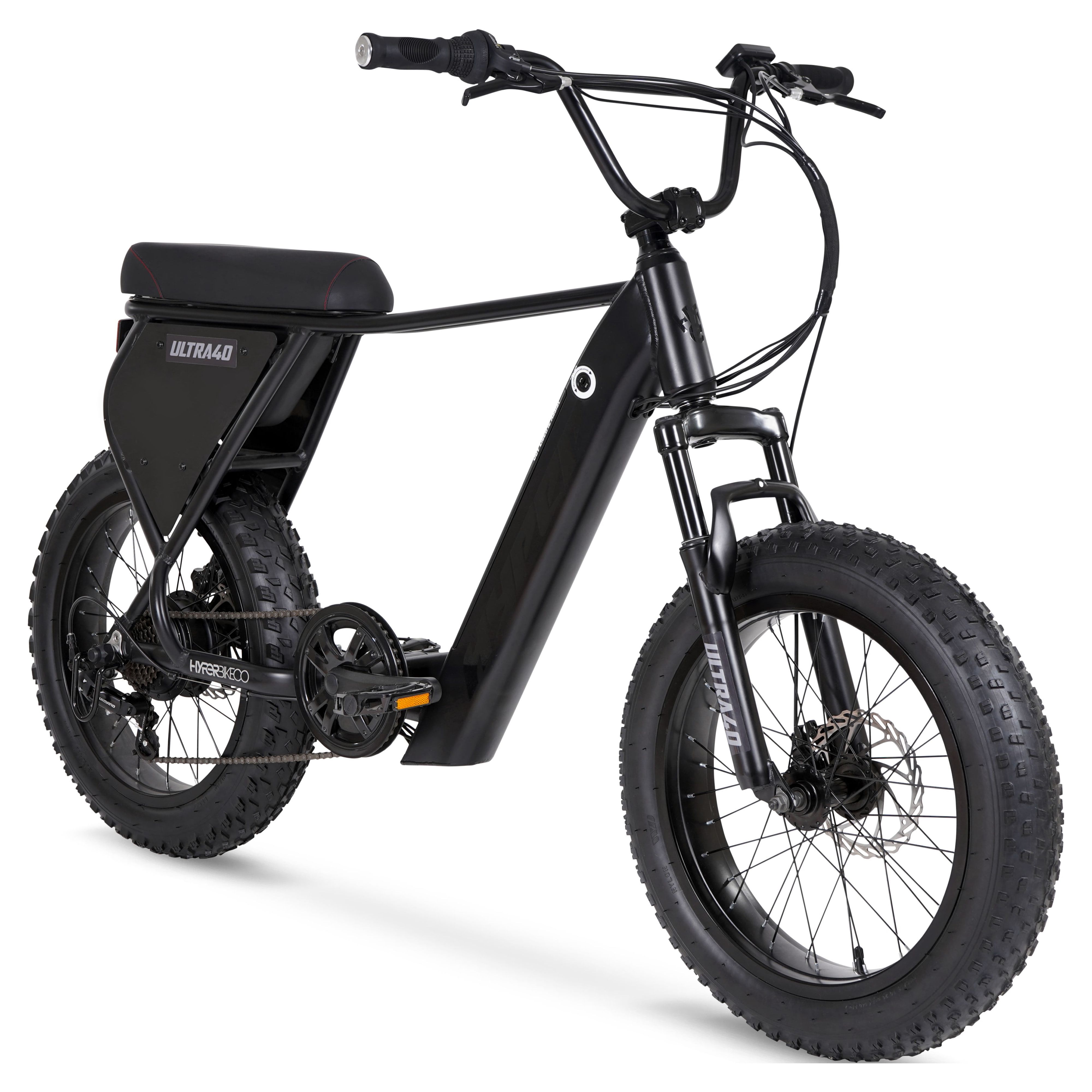 Hyper Bicycles Ultra 40 20" 36V Electric Bike for Adults, 250W E-Bike Motor, Matte Black - image 1 of 17