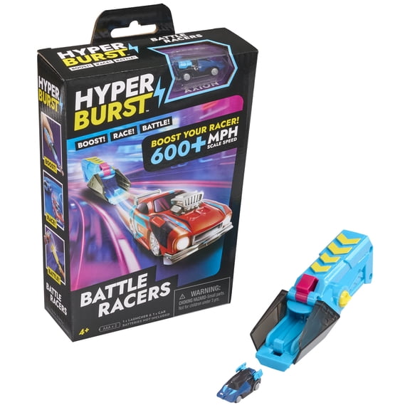 Hyper Burst - Battle Racers Blue Axion Car & Launcher