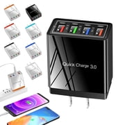 Hyper Charge Pro Charger, 4-Port USB Charger, Quick Charge 3.0 Hub with Temp Control & Fast Charging, Charge Multiple Devices 4X Faster for Android and iPhone