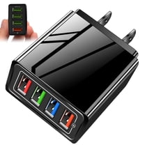 Hyper Charge Pro, Hyper Charge Pro Charger, 4-Port Quick Charge 3.0 Hub with Temp Control & Fast Charging, Charge All Your Devices 4X Faster for Android and iPhone