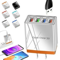 Hyper Charge Pro, Hyper Charge Pro Charger, 4-Port Quick Charge 3.0 Hub with Temp Control & Fast Charging, Phone Charger, Charge All Your Devices 4X Faster for Android and iPhone (1PCS, B)