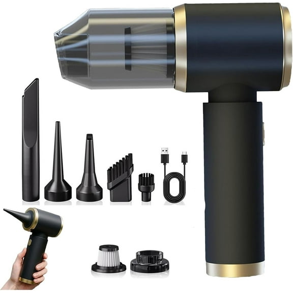 Hyper Clean Wireless Portable Vacuum Cleaner, Powerful Cordless Car Vacuum, Rechargeable Handheld, for Cars Office and Home Cleaning