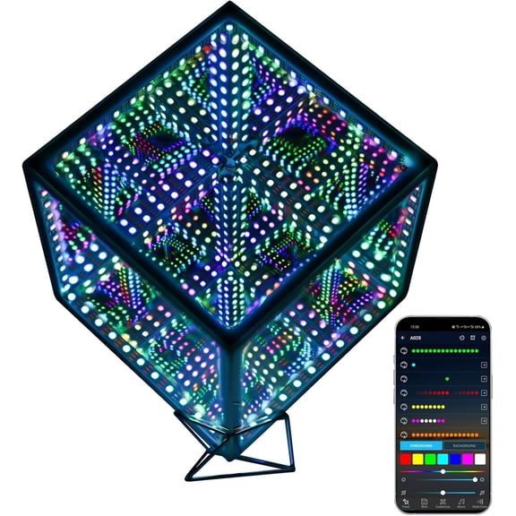 Hyper Cube Table Lamp Desk Night Light Color Changing Music Sync Ambient Light 6 Inches Bestseling