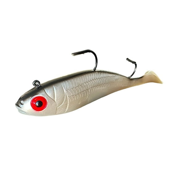 Hyper Glow Swim Baits, Ghost White, 16 oz