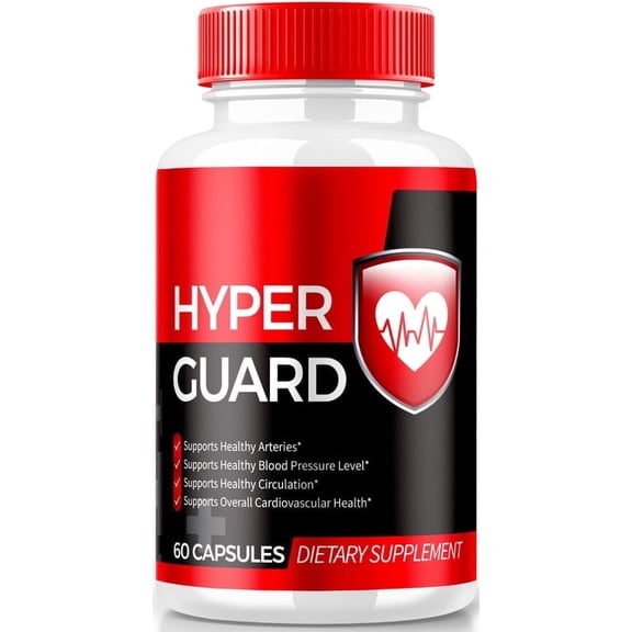 Hyper Guard Capsules, All Natural HyperGuard Blood Vessel Cleaner, Premium Formula To Support Overall Health and Wellness, Official Hyper Guards Review (60 Capsules)