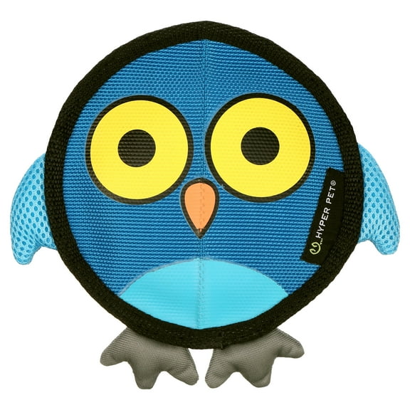 Hyper Pet Fire Hose Flyers Owl Plush Squeaky Dog Toy with Squeaker, Owl