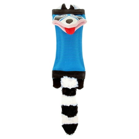 Hyper Pet Fire Hose Friends Plush Raccoon Squeaky Dog Toy with Squeaker, Heavy Duty, Raccoon, 15"