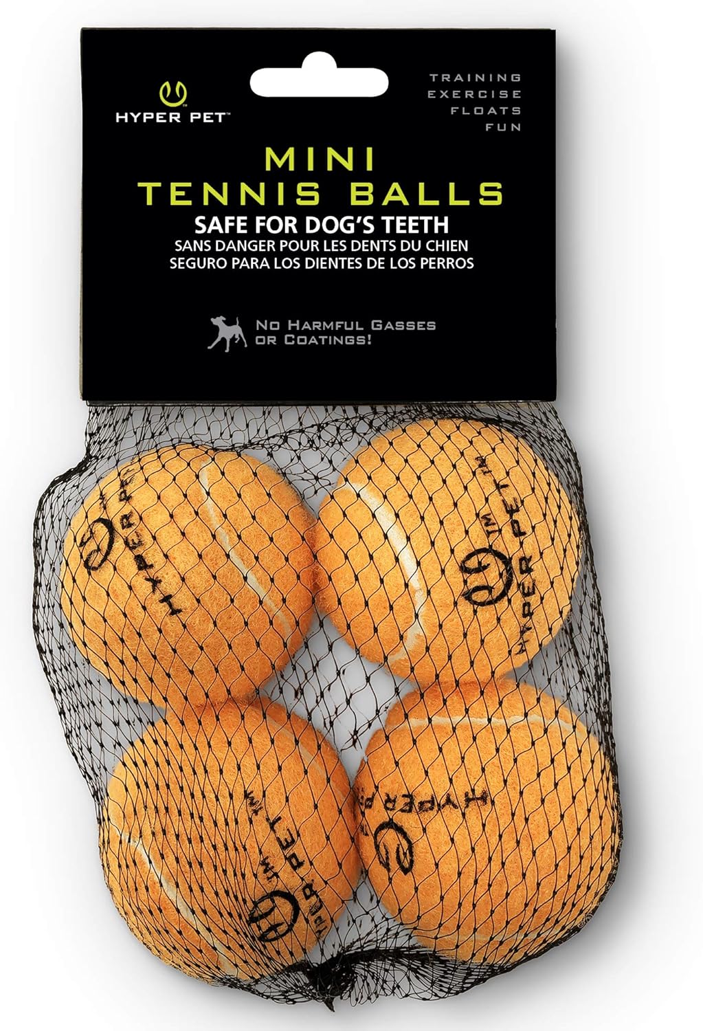 View of Hyper Pet MINI Tennis Balls for Dogs Safe Dog Toys & Tennis Balls for ...