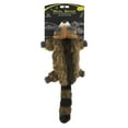 thumbnail image 1 of Hyper Pet Real Skinz Stuffless Plush Raccoon Squeaky Dog Toy with Squeaker, Multi-Textured, Raccoon, Brown, 1 of 13