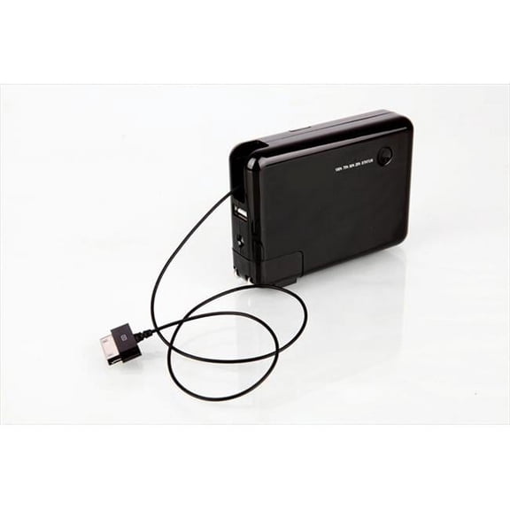 Hyper Power Retractable Cable Power Bank with Wall Charger