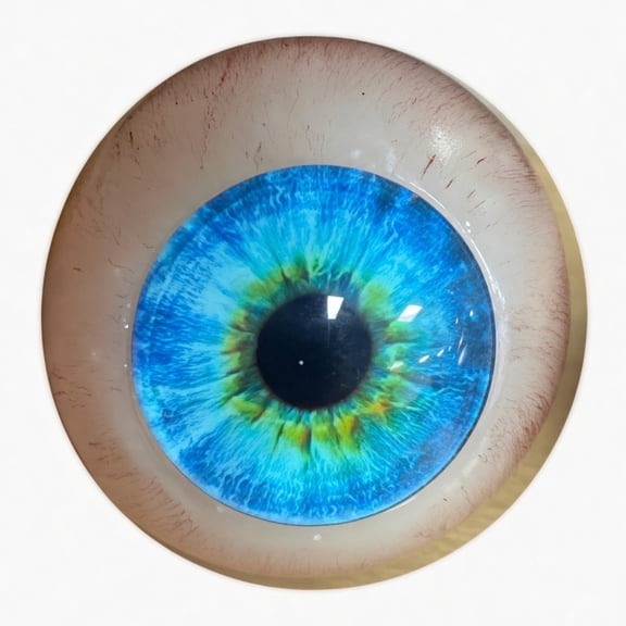 Hyper-Realistic Eye Decoration Ornament Display, Detailed Sculpture Art Piece, Unique Home Desktop Shelf Accent for Living Room Office Gift
