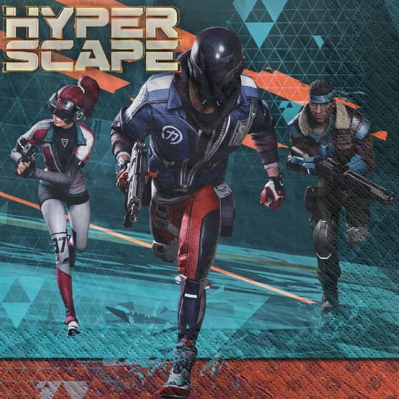 Hyper Scape Ubisoft Video Game Kids Birthday Party Paper Luncheon Napkins