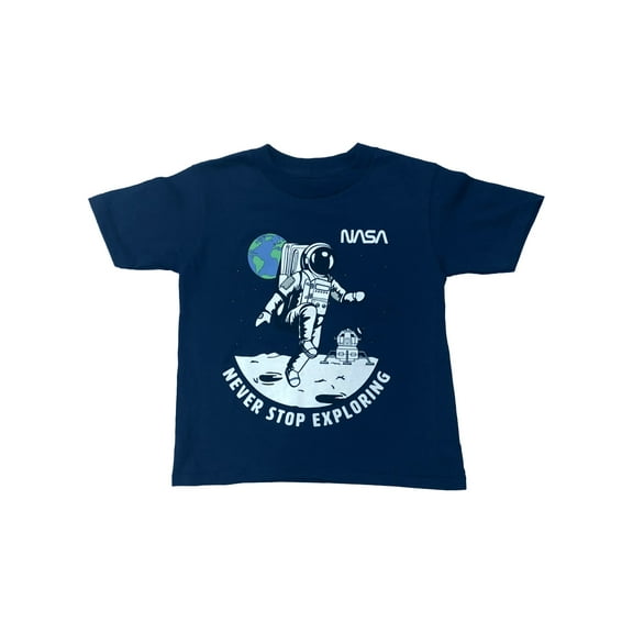 Hyper Space Toddler Boys Blue Nasa Astronaut Explore T-Shirt Tee Shirt 2T