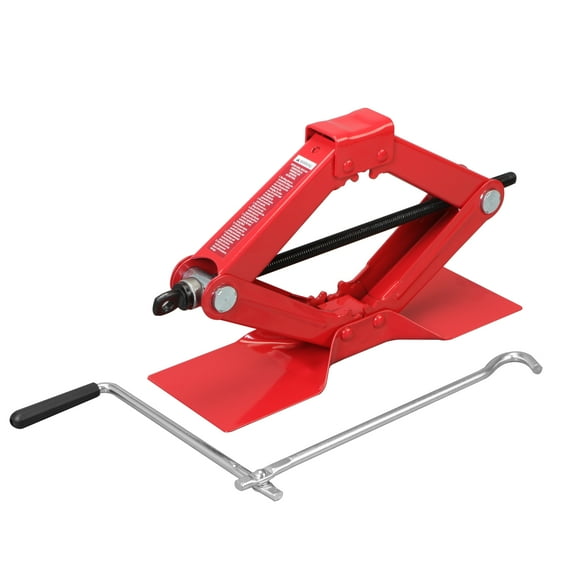 Hyper Tough 1-1/2 Ton Scissor Jack with Large Base Red - T10152W