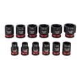 thumbnail image 1 of Hyper Tough 1/2-Inch Drive Impact Shallow Socket Set, SAE, 12 Pieces, 1 of 19