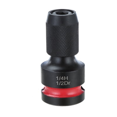 Hyper Tough 1/2 inch to 1/4 inch Quick Release Impact Adapter for Socket Sets