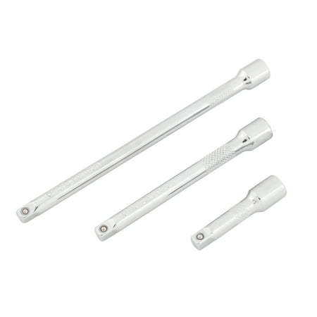 Hyper Tough 1/4-inch Drive Extension Bar Set, 3-Sizes