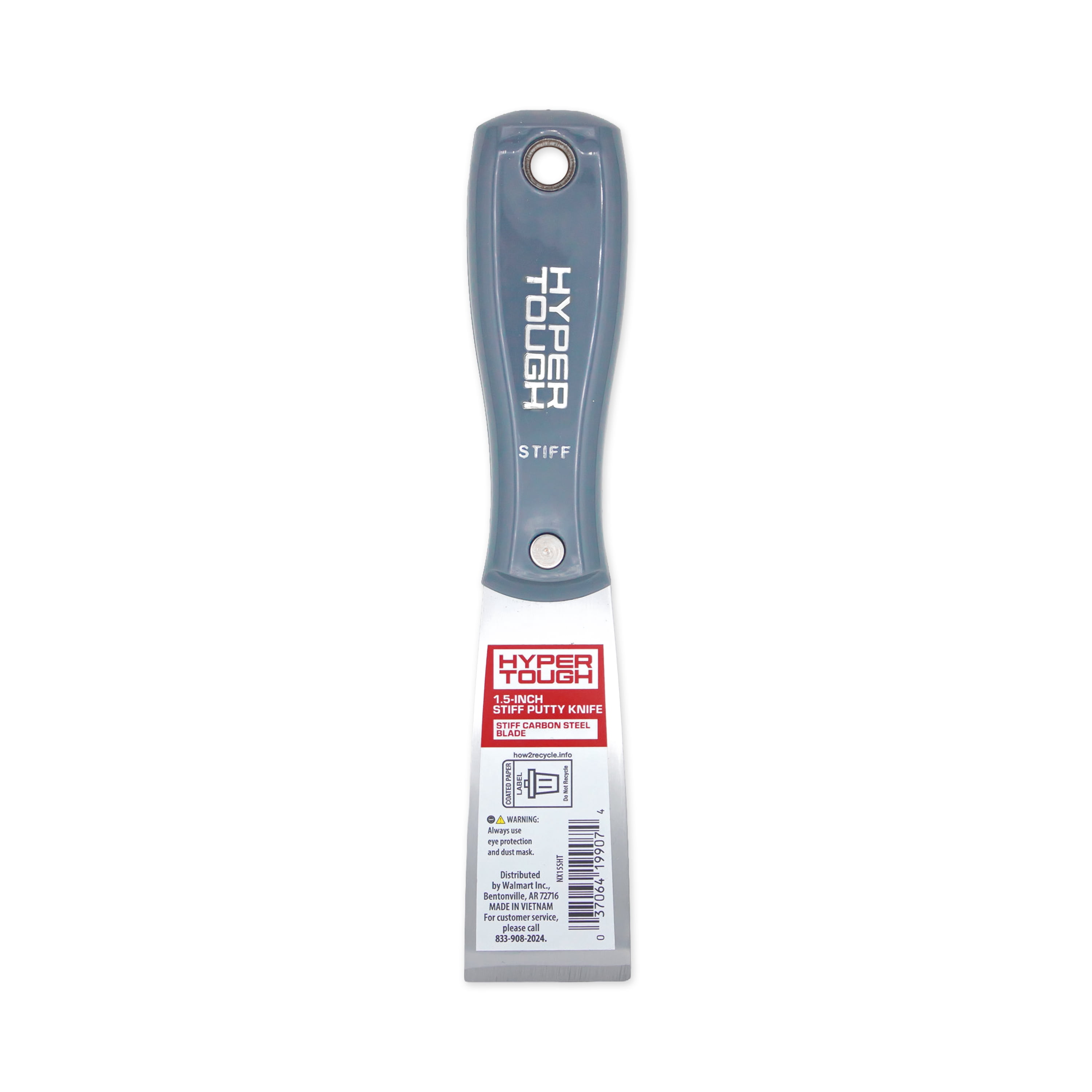 Hyper Tough 1.5-Inch Stiff Putty Knife with Ergonomic Handle