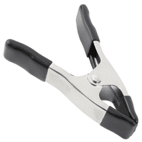 Hyper Tough 1-inch Metal Spring Clamp with Rubber Tips and Handles