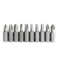 thumbnail image 1 of Hyper Tough 10-Piece 1 inch Screwdriver Bits, Material Steel, New Condition, 1 of 8