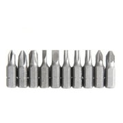 Hyper Tough 10-Piece 1 inch Screwdriver Bits, Material Steel, New Condition