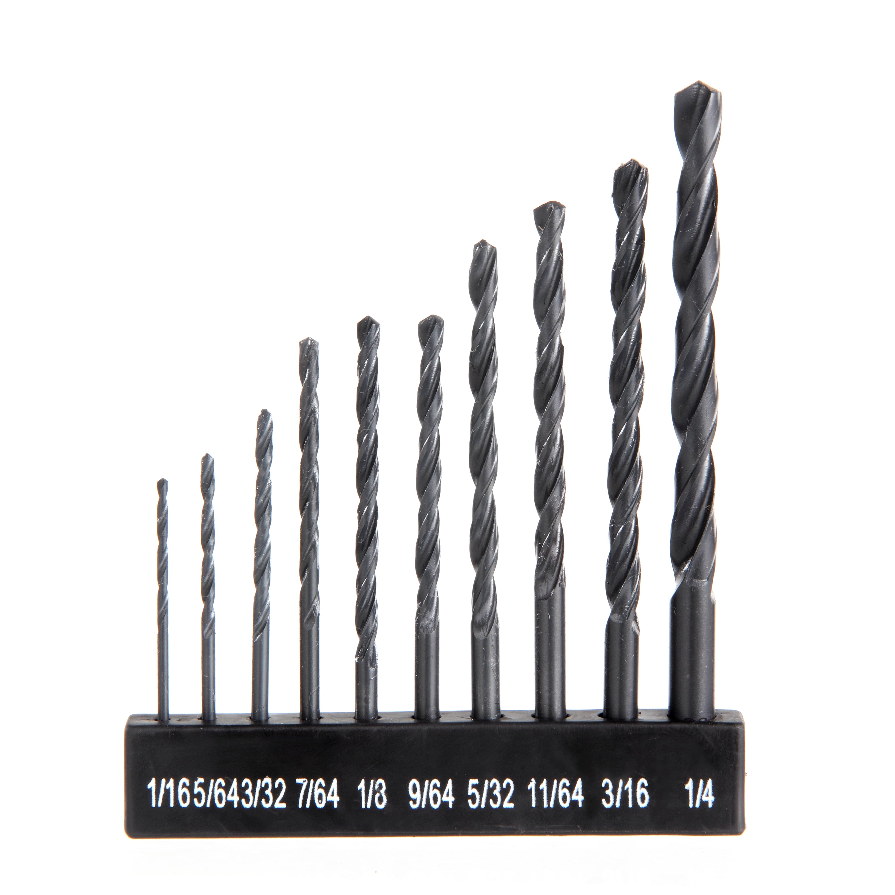 Hyper Tough 10-Piece Hss Black Oxide Drill Bits Set AU00052N 