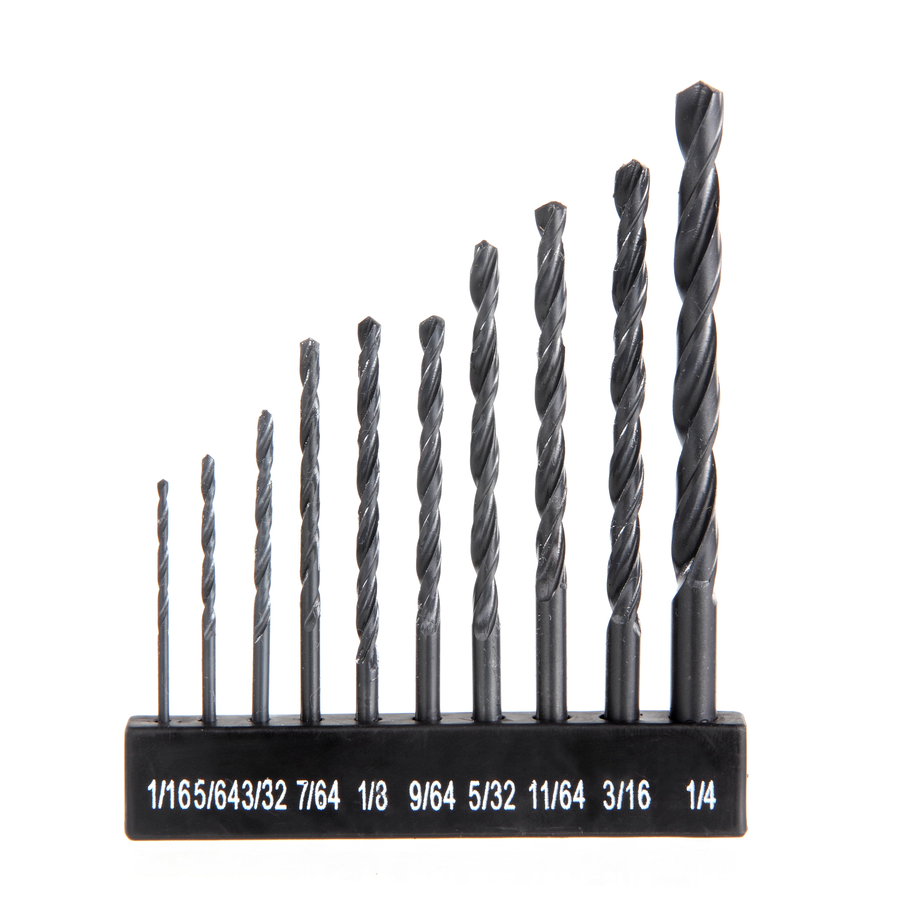Hyper Tough 10-Piece Hss Material Black Oxide Drill Bits Set