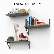 Hyper Tough 10 in. x 23 5/8 in. Rustic Gray Laminated Wood Shelf