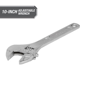 Llave Ajustable de 10 Pulgadas Hyper Tough, Construcción de Acero, Modelo 43181