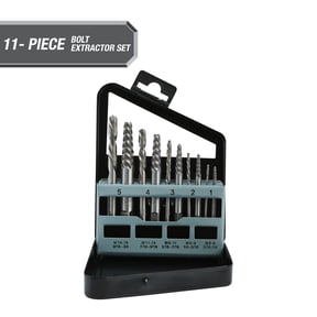 Hyper Tough 10-piece Speed Steel Bits and Screw Extractors Set with Case, 4005V