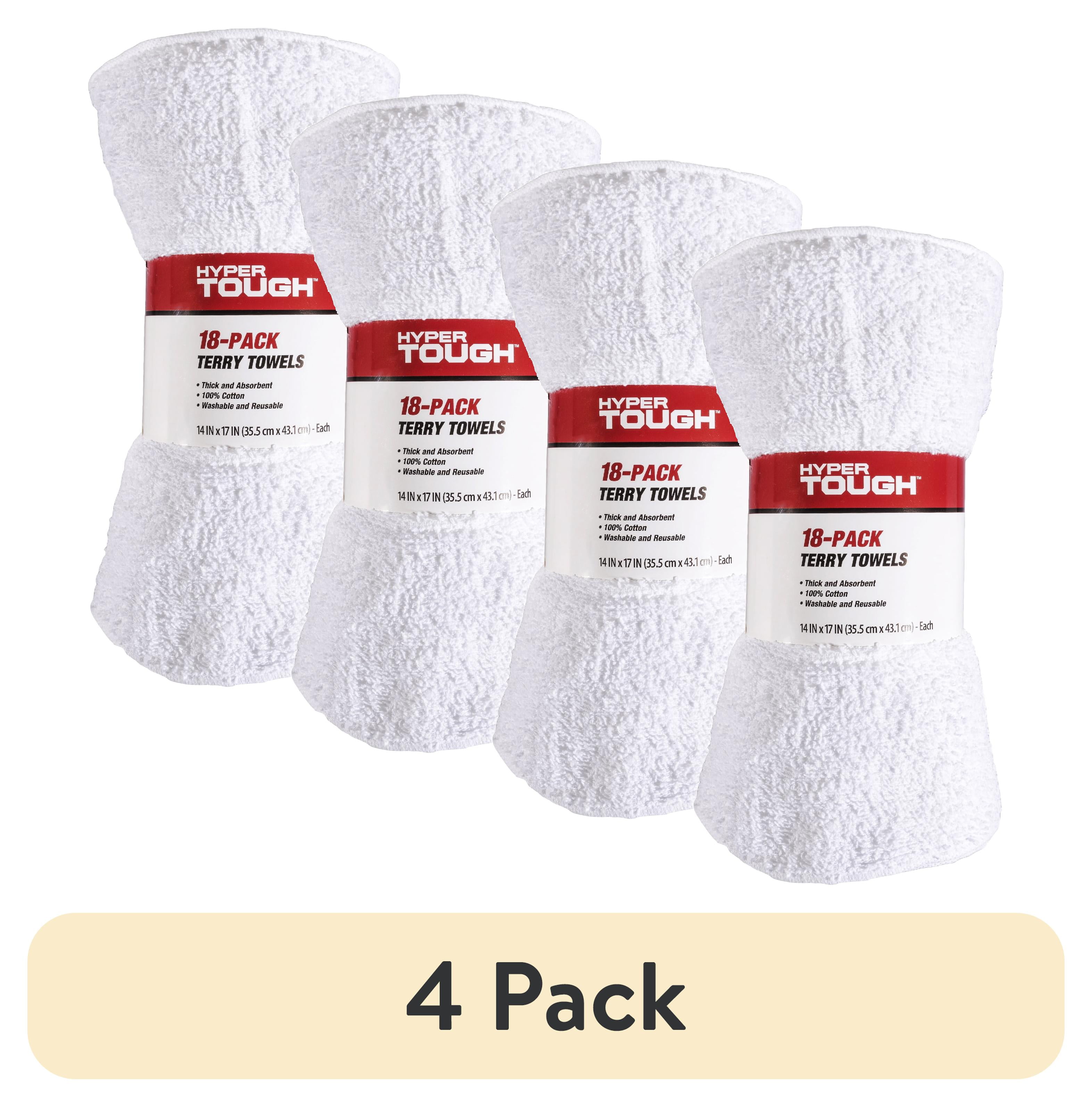 Recycled White Terry Cloth Rags - 10 Lb Box, High Absorbent, Bulk Cleaning Towels For Shop & Home 3 thumbnail image