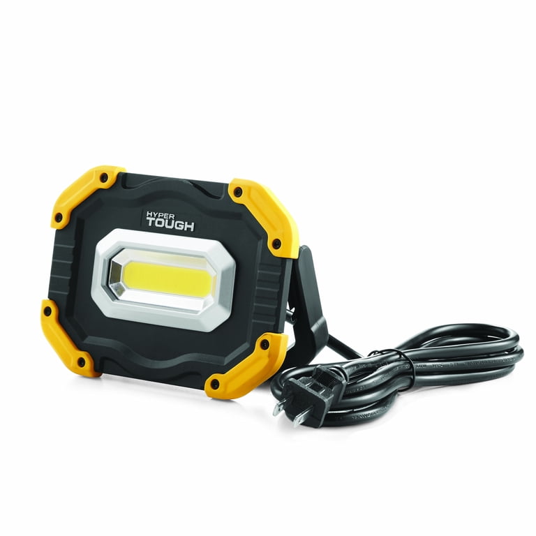 Hyper Tough 1000 Lumen LED Corded Work Light,Black Yellow