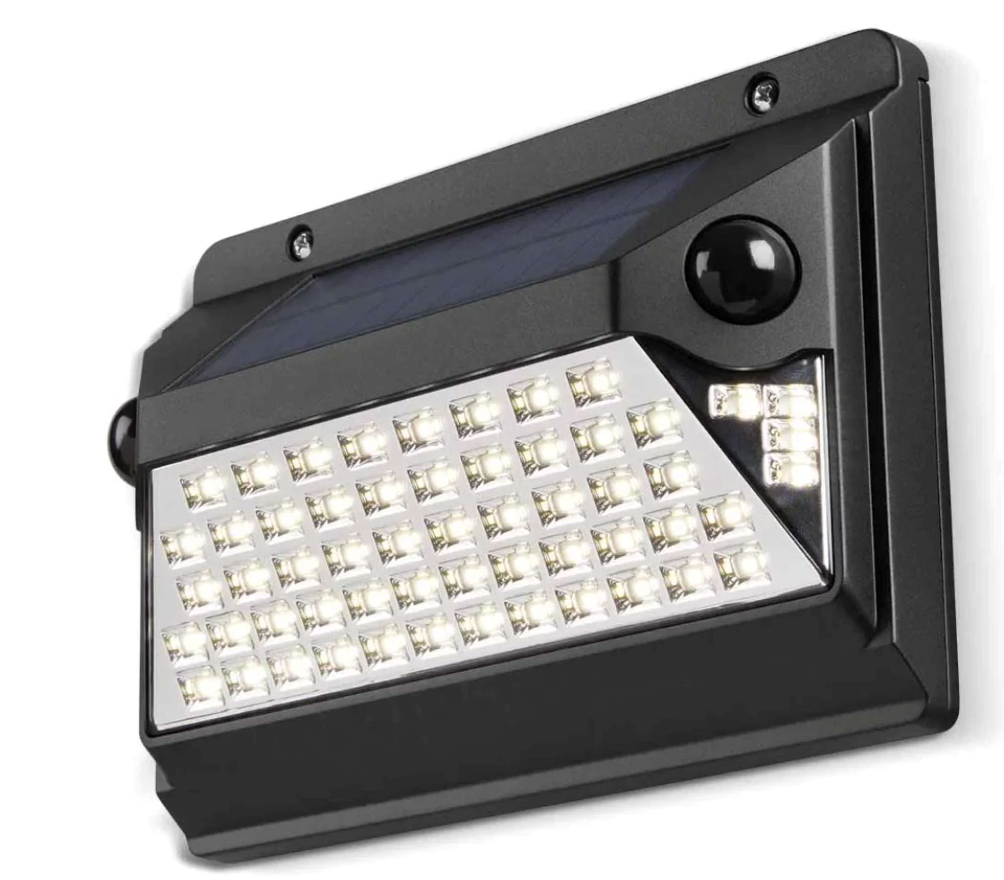 Hyper Tough 1000 Lumen Motion Sensor Flood Light, 2.34 x 8.19 x 5.85", Solar and Battery Powered