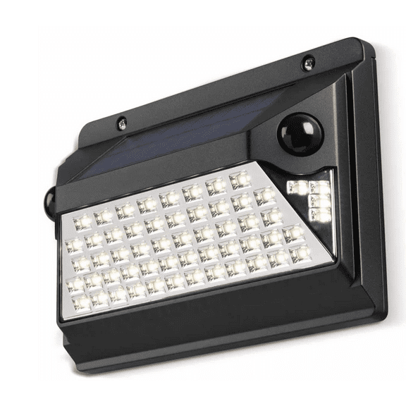 Hyper Tough 1000 Lumen Motion Sensor Flood Light, 2.34 x 8.19 x 5.85", Solar and Battery Powered