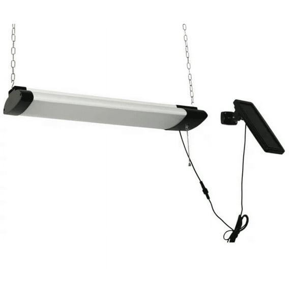 Hyper Tough 1000 Lumen Adjustable Solar LED Shop Light with Polycrystalline Panel