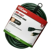 Hyper Tough 100FT 16AWG 3 Prong Green Single Outlet Outdoor Extension Cord, 125V, 10A
