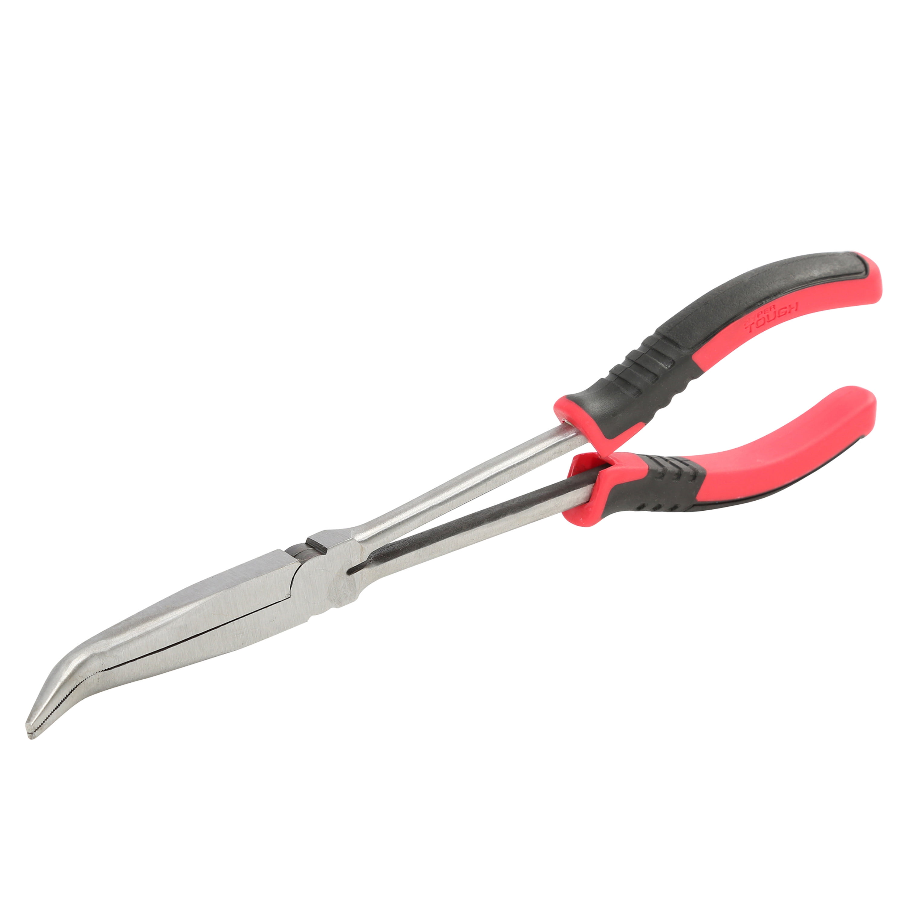 Hyper Tough 11-Inch 45 Degree Long Nose Pliers with Ergonomic Soft Grip