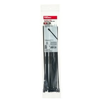 Hyper Tough 11-Inch Releasable Cable Ties, Black, 20 Count