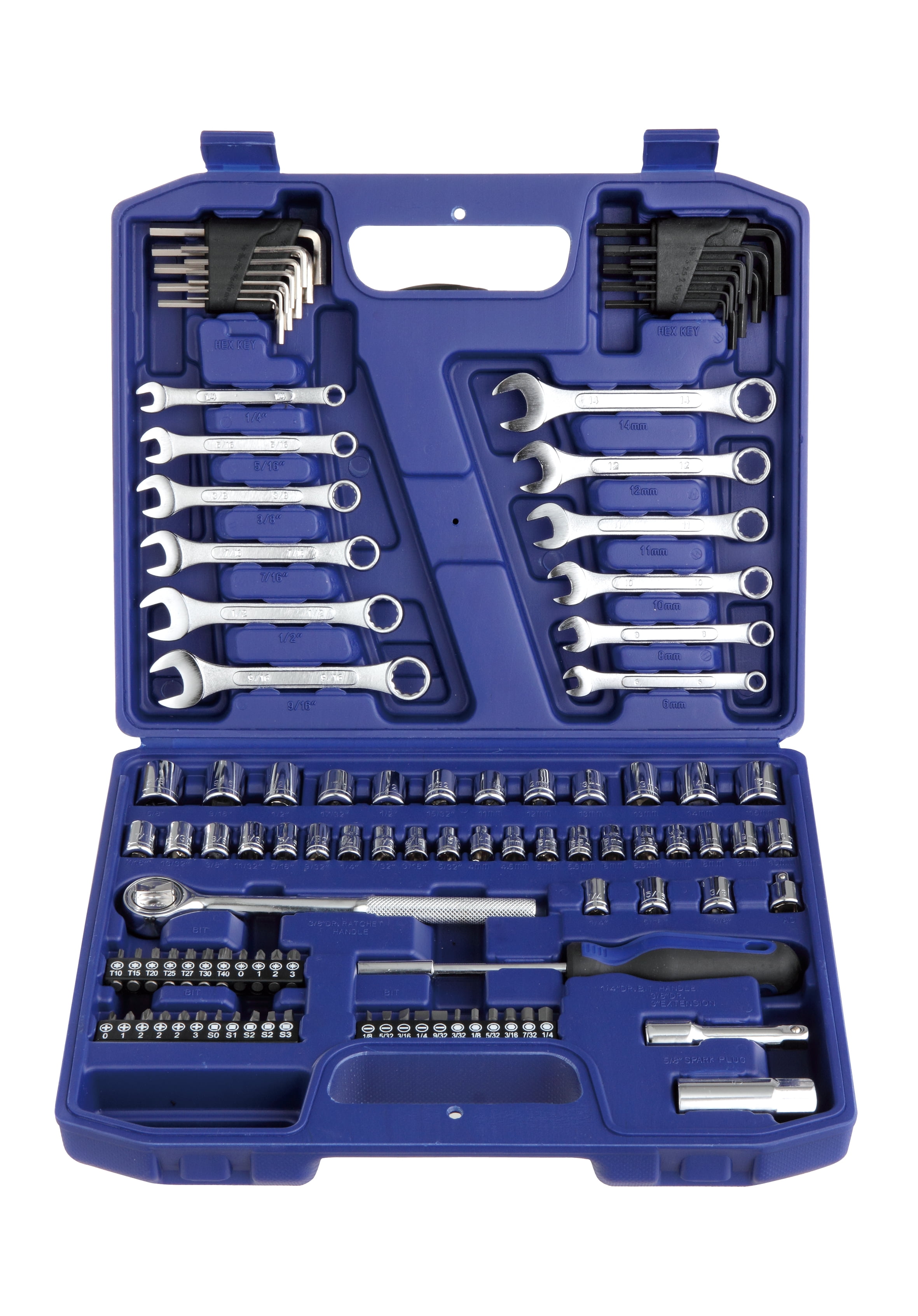 Hyper Tough 113 Piece Mechanics Socket and Wrench Tool Set - Walmart.com