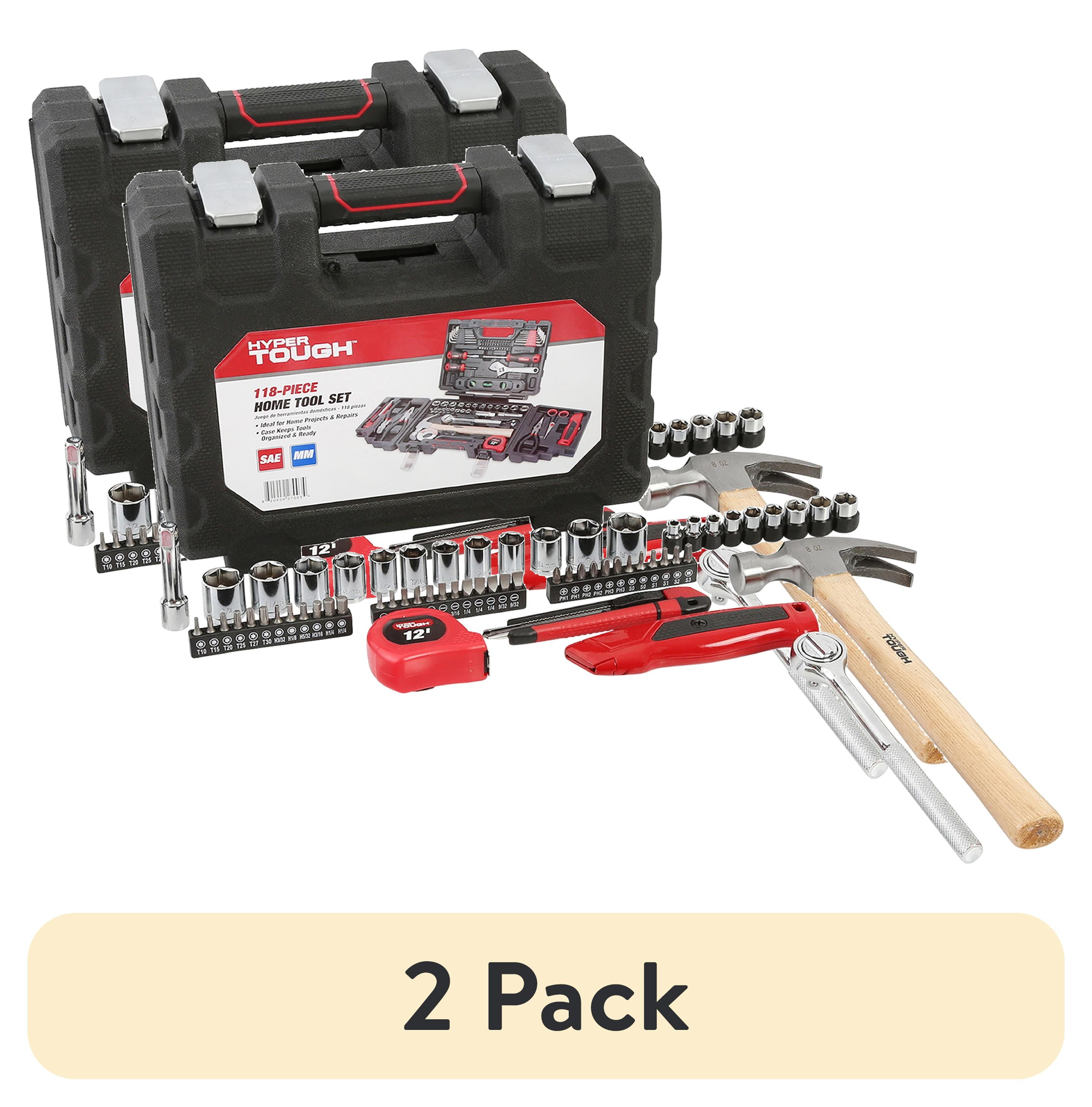 Hyper Tough 118-Piece Tool Set for Home Repairs
