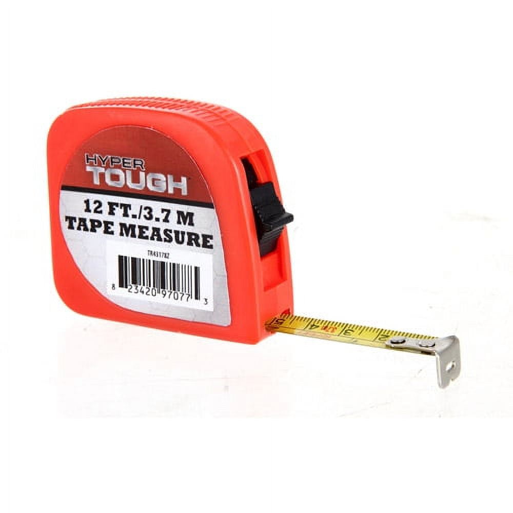 Hyper Tough 12 Foot Tape Measure With Inch and Centimeter Markings Walmart